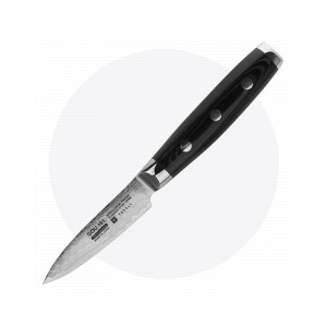 Нож кухонный для чистки овощей 8 см, «Petty», дамасская сталь, серия Gou, YAXELL, Япония, Ножи для чистки