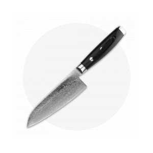 Нож кухонный Сантоку 12,5 см, «Santoku», дамасская сталь, серия Gou, YAXELL, Япония, Ножи сантоку