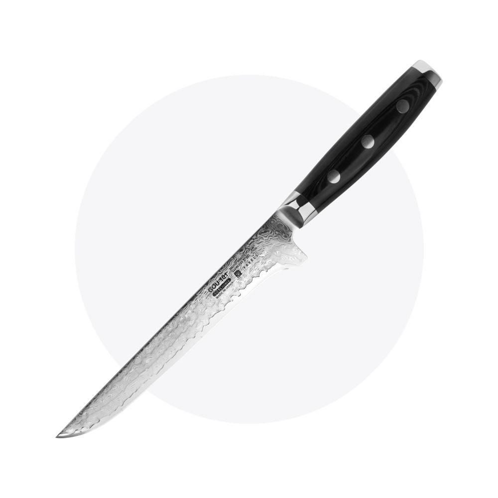 Нож кухонный обвалочный 15 см, «Boning», дамасская сталь, серия Gou, YAXELL, Япония
