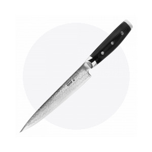 Нож кухонный для тонкой нарезки 18 см, «Sujihiki», дамасская сталь, серия Gou, YAXELL, Япония, Серия GOU дамасская сталь 101 слой