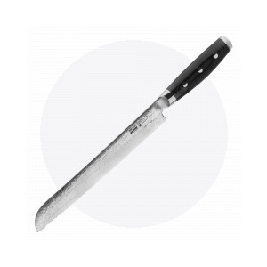 Нож кухонный для хлеба 23 см, «Pankiri», дамасская сталь, серия Gou, YAXELL, Япония, Ножи для хлеба