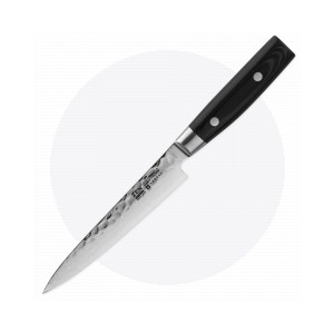 Нож кухонный для тонкой нарезки 15 см, «Petty», дамасская сталь, серия Zen, YAXELL, Япония, Серия ZEN дамасская сталь 37 слоев