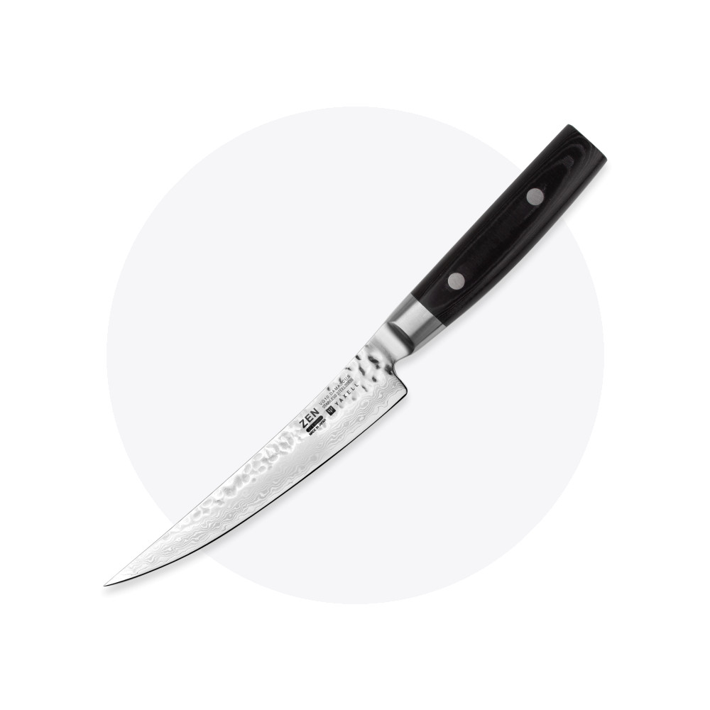 Нож кухонный обвалочный 15 см, «Boning», дамасская сталь, серия Zen, YAXELL, Япония
