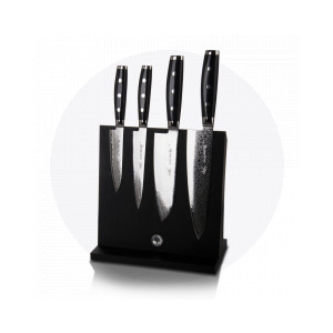 Набор ножей 4 шт. с магнитной подставкой для ножей, серия GOU, YAXELL, Япония, Наборы ножей и подставки