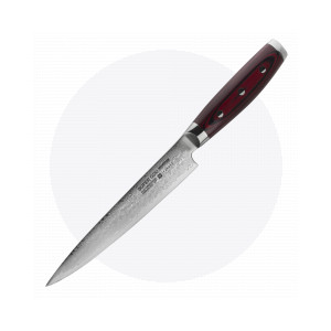 Нож кухонный для тонкой нарезки 18 см, «Sujihiki», дамасская сталь, серия GOU 161, YAXELL, Япония, Ножи филейные