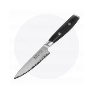 Нож кухонный универсальный 12 см, «Petty», сталь VG-10 в обкладке из нержавеющей стали, серия Mon, YAXELL, Япония, Ножи универсальные