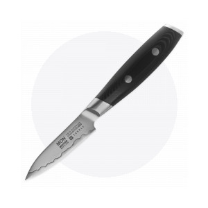 Нож кухонный для чистки 8 см, «Petty», сталь VG-10 в обкладке из нержавеющей стали, серия Mon, YAXELL, Япония, Ножи для чистки